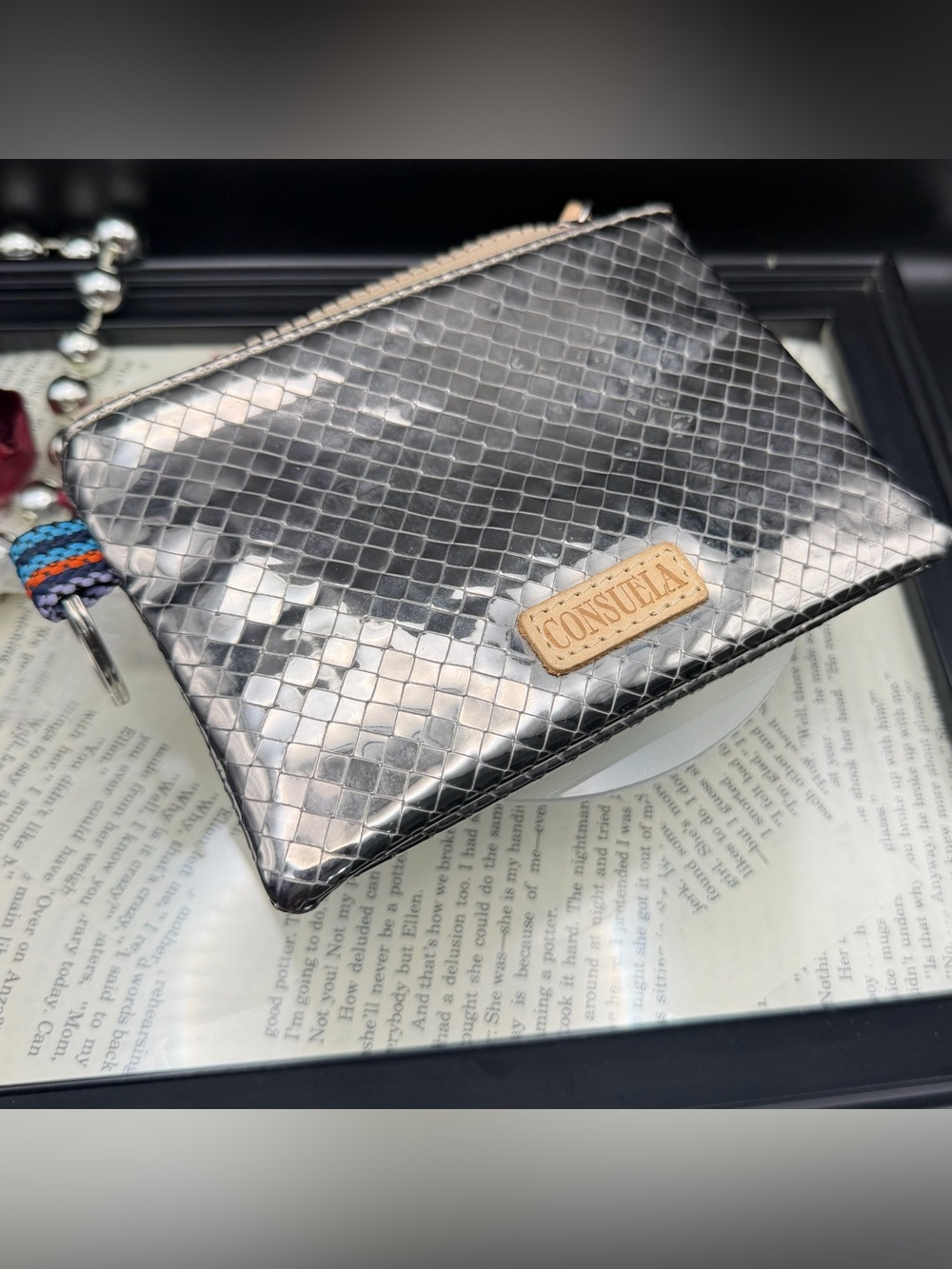 Consuela Kyle Silver Tone Coin / CC Wallet